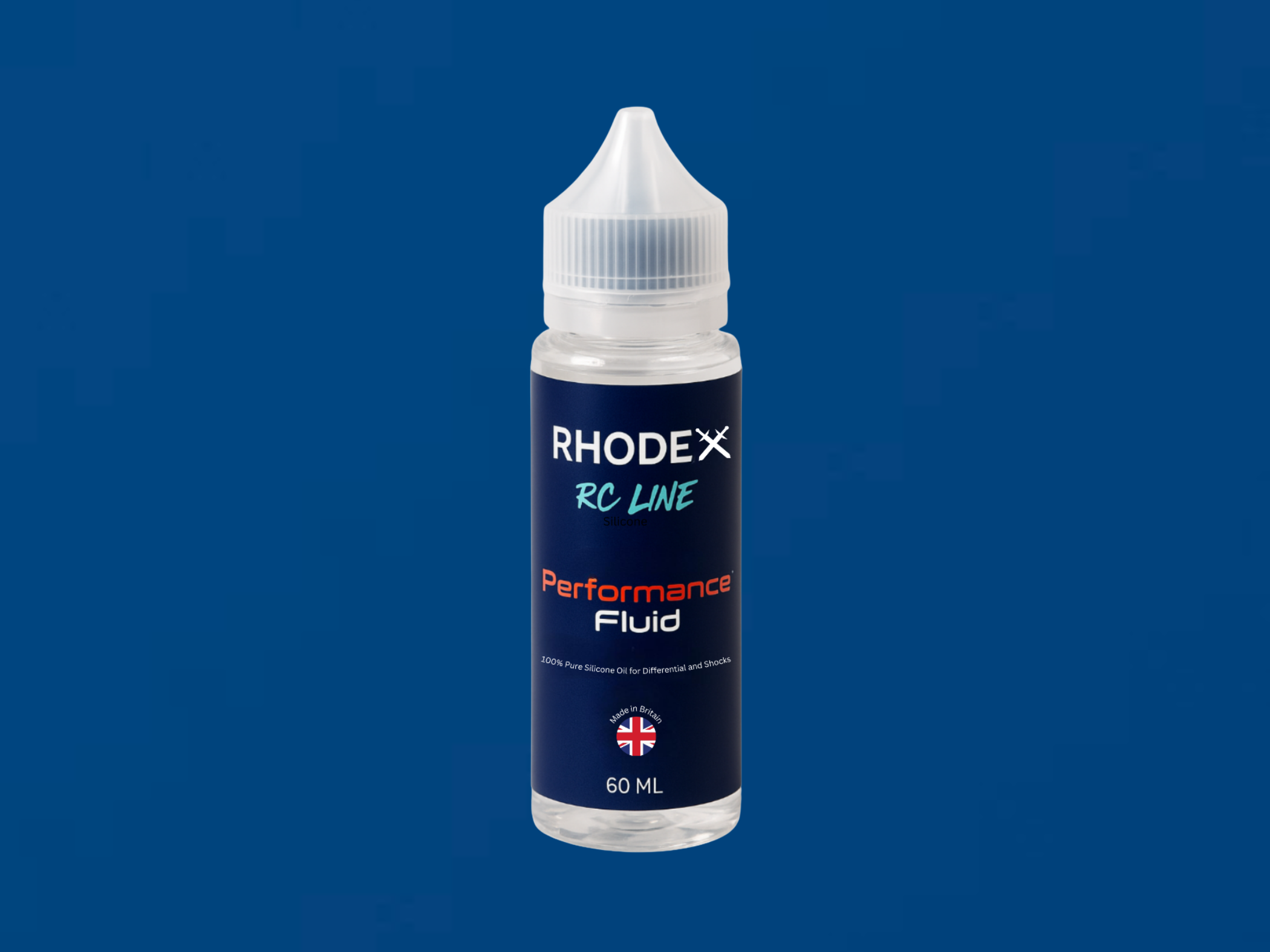 Rhodex Silicone Performance Fluid bottles